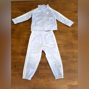 Adidas Kids Light Blue Joggers